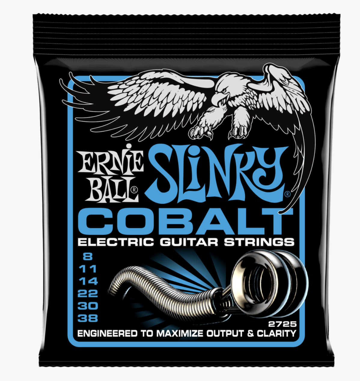 Ernie Ball 2725 S.Cobalt Extra Cuerdas Para Guitarra Eléctrica 8-38 2725