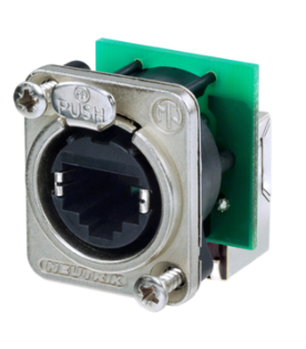 Neutrik NE8FDP-R Conector de Chasis Ethercon de ángulo recto CAT5e para Conexiones NE8FDP-R