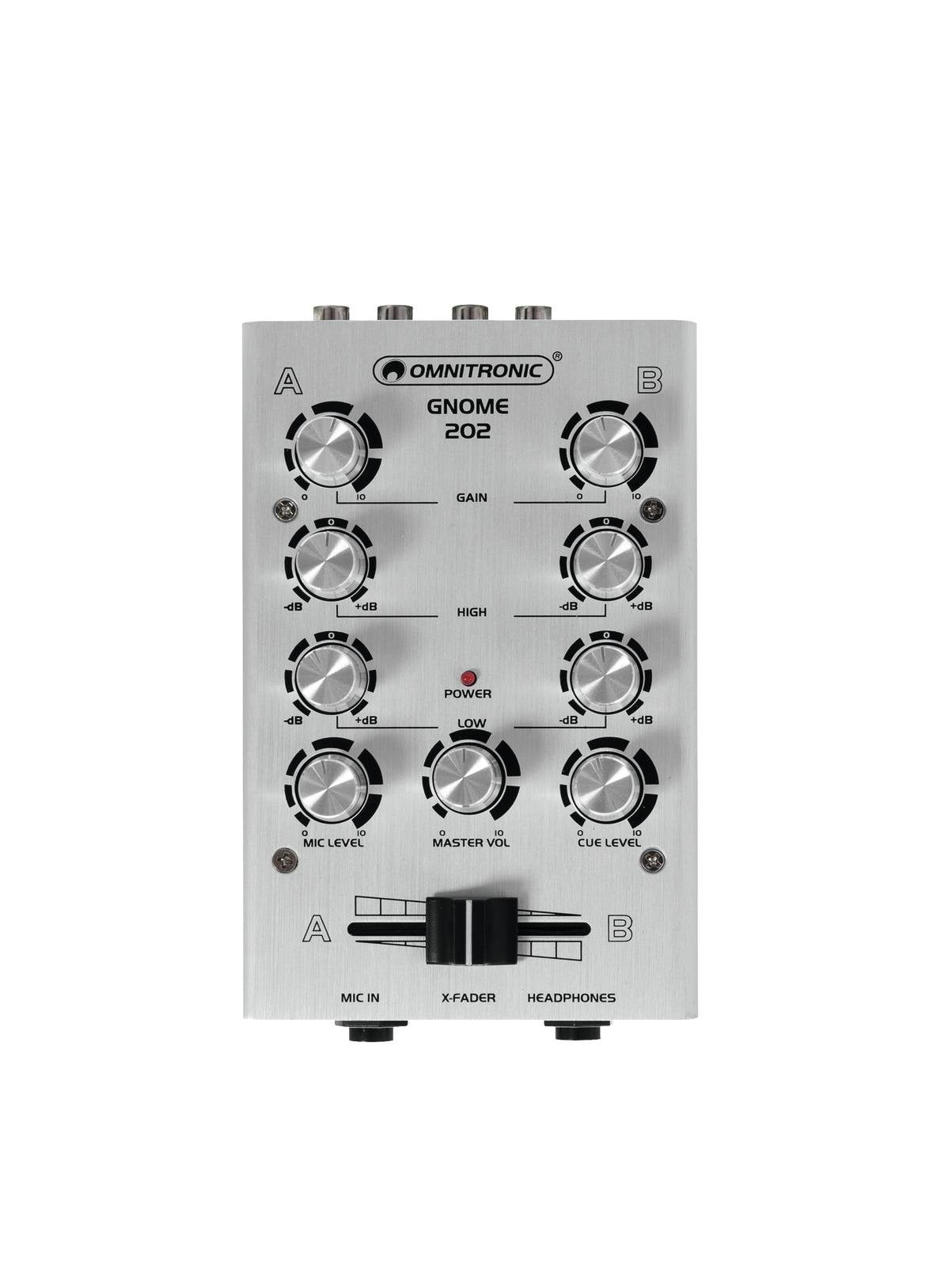 Omnitronic GNOME-202 Silver Mini Mezclador Plateado GNOME-202 Silver