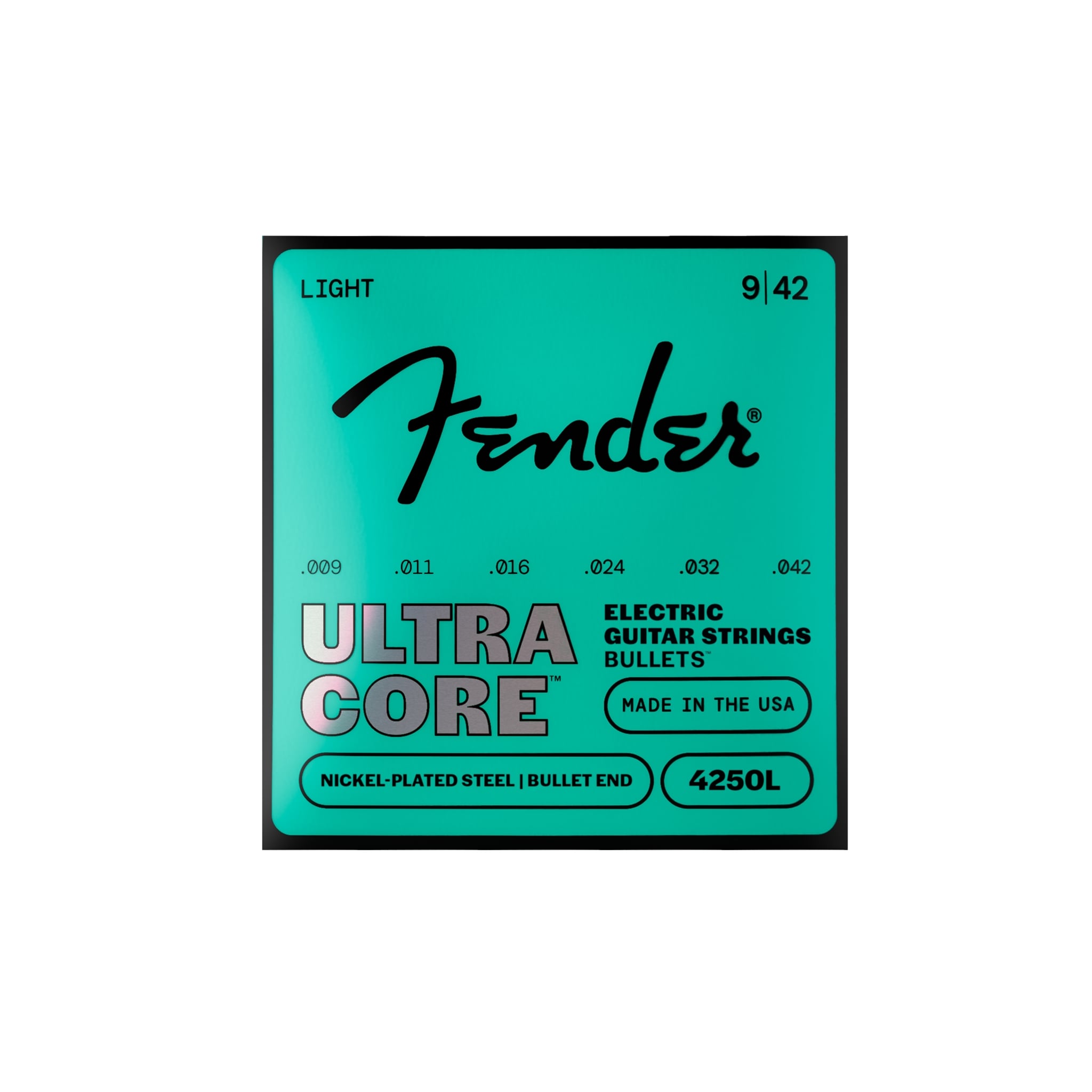 Fender 4250 Ultracore Guitar Strings, Nickel Plated Steel, Bullet End, 4250L 4250L