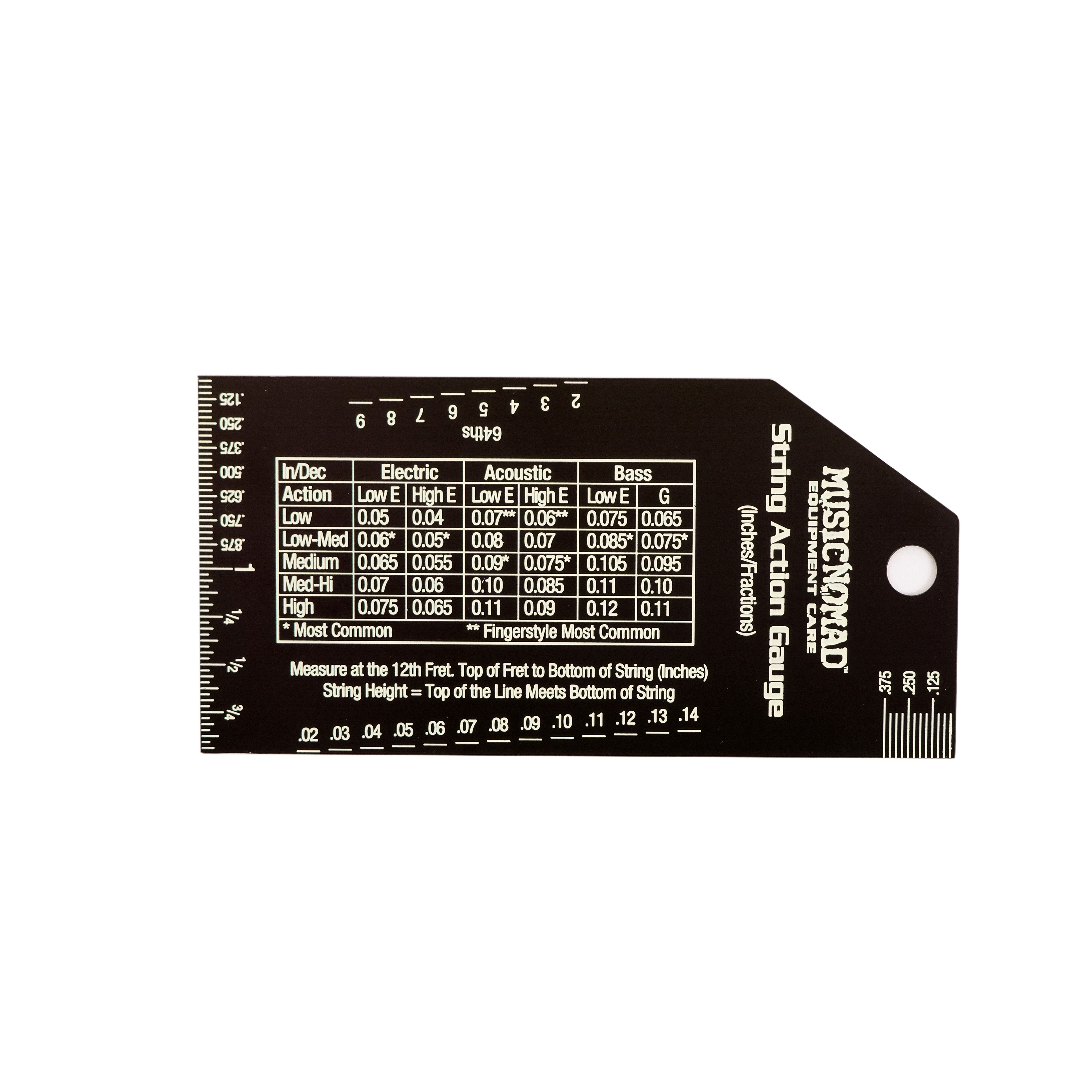 MusicNomad Herramienta Para Calibrar Altura De Cuerdas Guitarra MN602