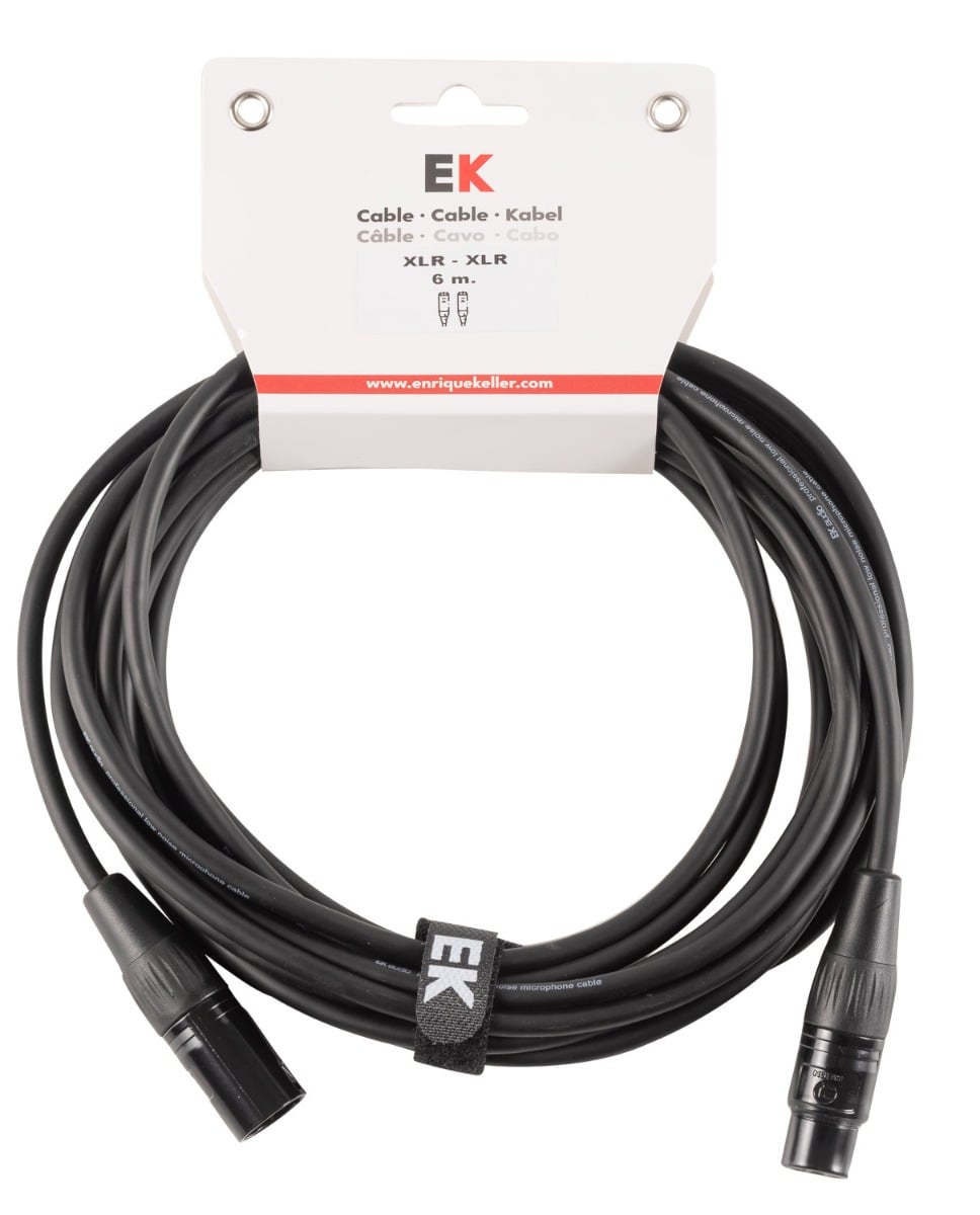 EK Audio Cable Neutrik Para Micrófono Xlr/Xlr 6 M NXX0016