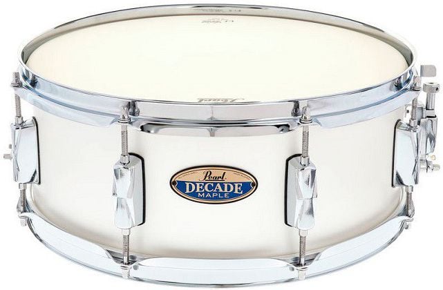 Pearl Decade Maple 14x5.5" White Satin DMP1455S-C229