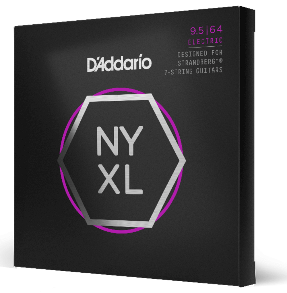 D Addario NYXL09564SB Cuerdas de Guitarra Eléctrica Strandberg de 7 Cuerdas Personalizadas NYXL09564SB