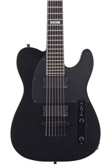 ESP EII E-II T-B7 Baritone Black Satin Guitarra Eléctrica E-II T-B7 BARITONE BLACK SATIN