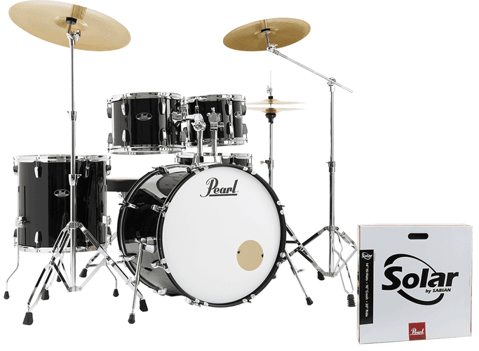 Pearl PPARSS525SBCC-31 Jet Black Batería Acústica PPARSS525SBCC-31