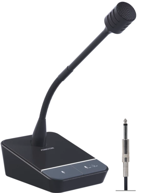 Fonestar MICSET-D32J Micrófono Dinámico Unidireccional de Sobremesa MICSET-D32J