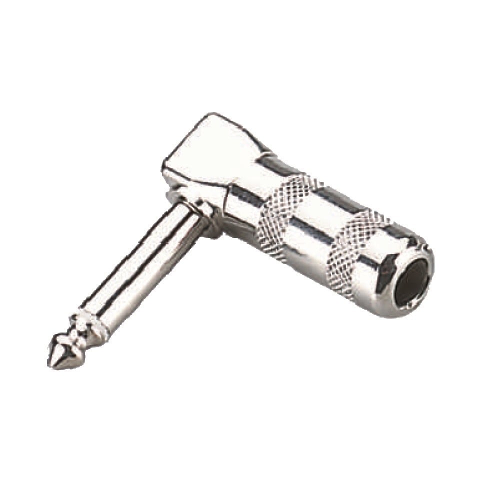 Soundsation Conector metálico angular SJ029M-B, jack mono de 6,3 mm (caja de 25 u SJ029M-B