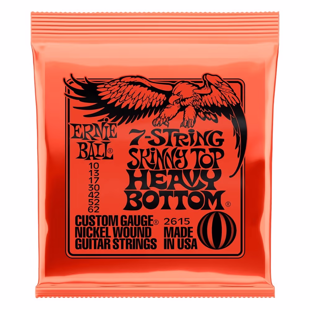 ERNIE BALL Juego Eléctrica Slinky Skinny Top Heavy Bottom 7 St. 10 - 62 EB2615
