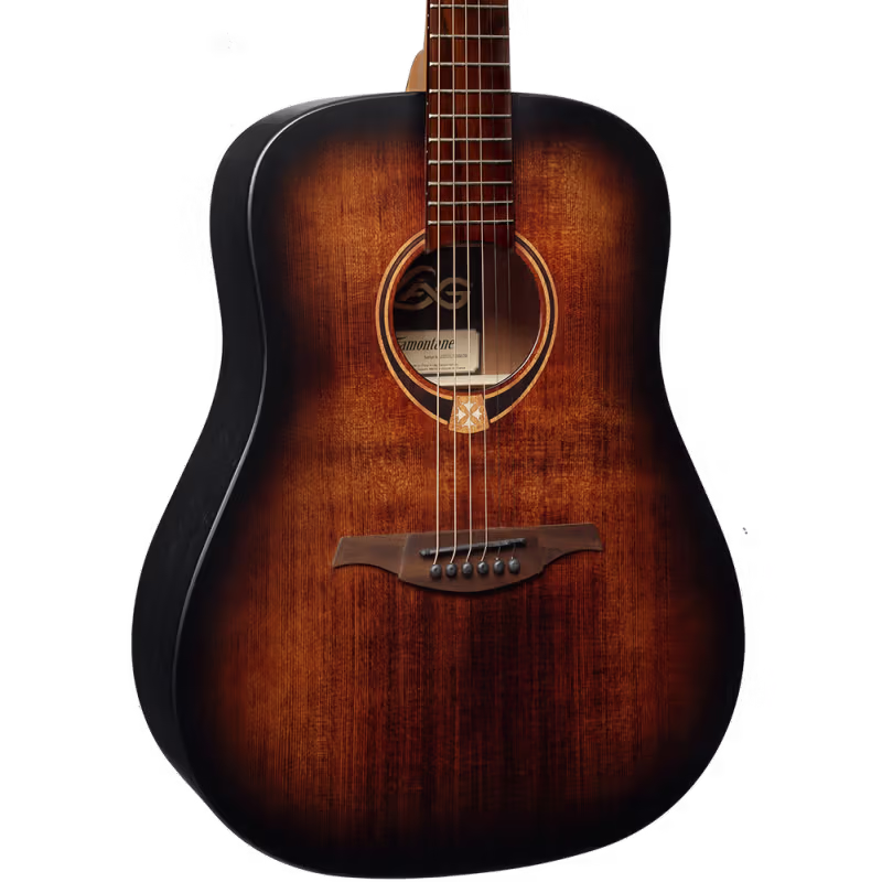 LAG GLAT70D-BB Guitarra Acústica Dreadnought Tramontane 70 - Black & Bro GLAT70D-BB