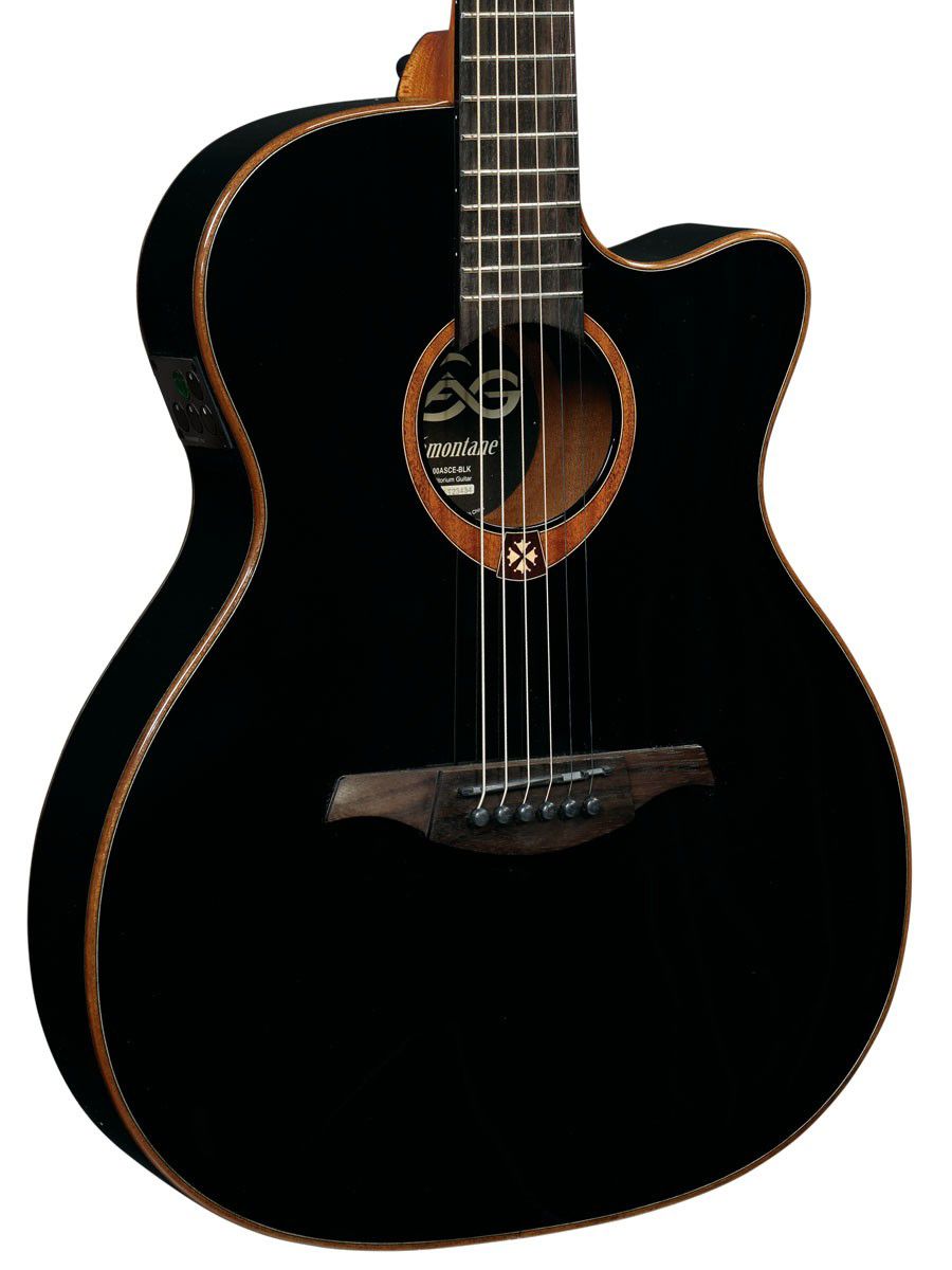 LAG T118ACE-BLK Guitarra Electro Acústica Tipo Auditorium con Cutaway Serie Tramontane Color Negro T118ACE-BLK
