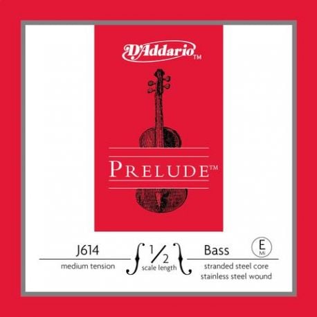 D´addario J614 Cuerda Suelta Contrabajo Prelude Mi (E) 1/2 Tensión Media J614-1/2M Prelude Bass E med