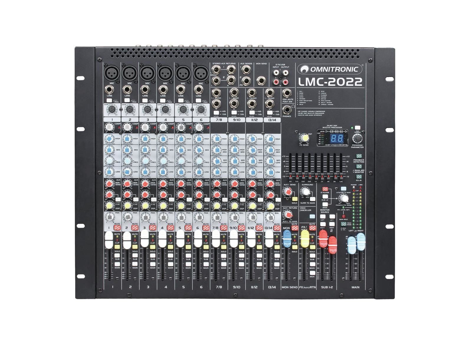 Omnitronic LMC-2022FX USB Mesa de Mezclas LMC-2022FX USB