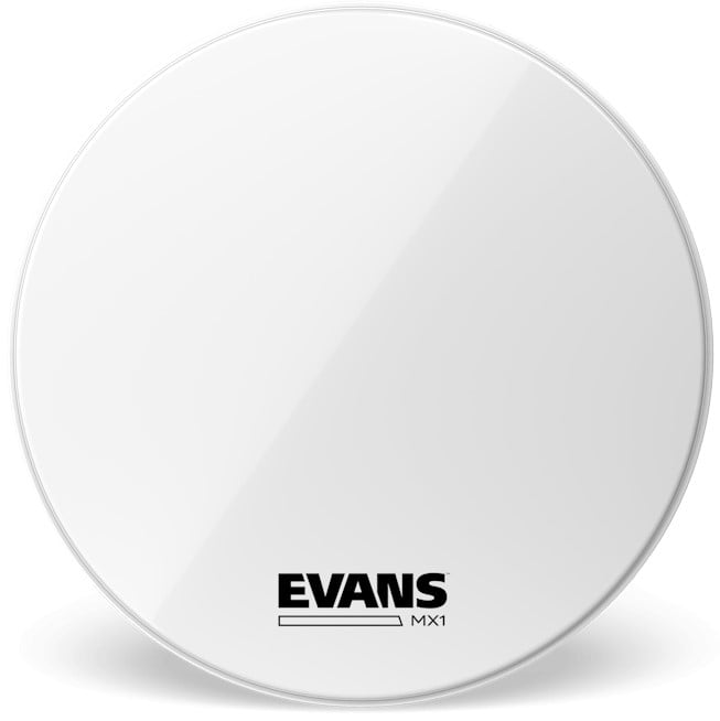 Evans Parche de Bombo Blanco de 18" Evans MX1 White Marching Bass Drum Head 18 Inch