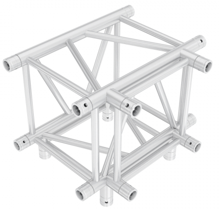 Showtec GQ40020HD T-cross + Down 4-way Heavy Duty Pro-40 Square G Truss GQ40020HD