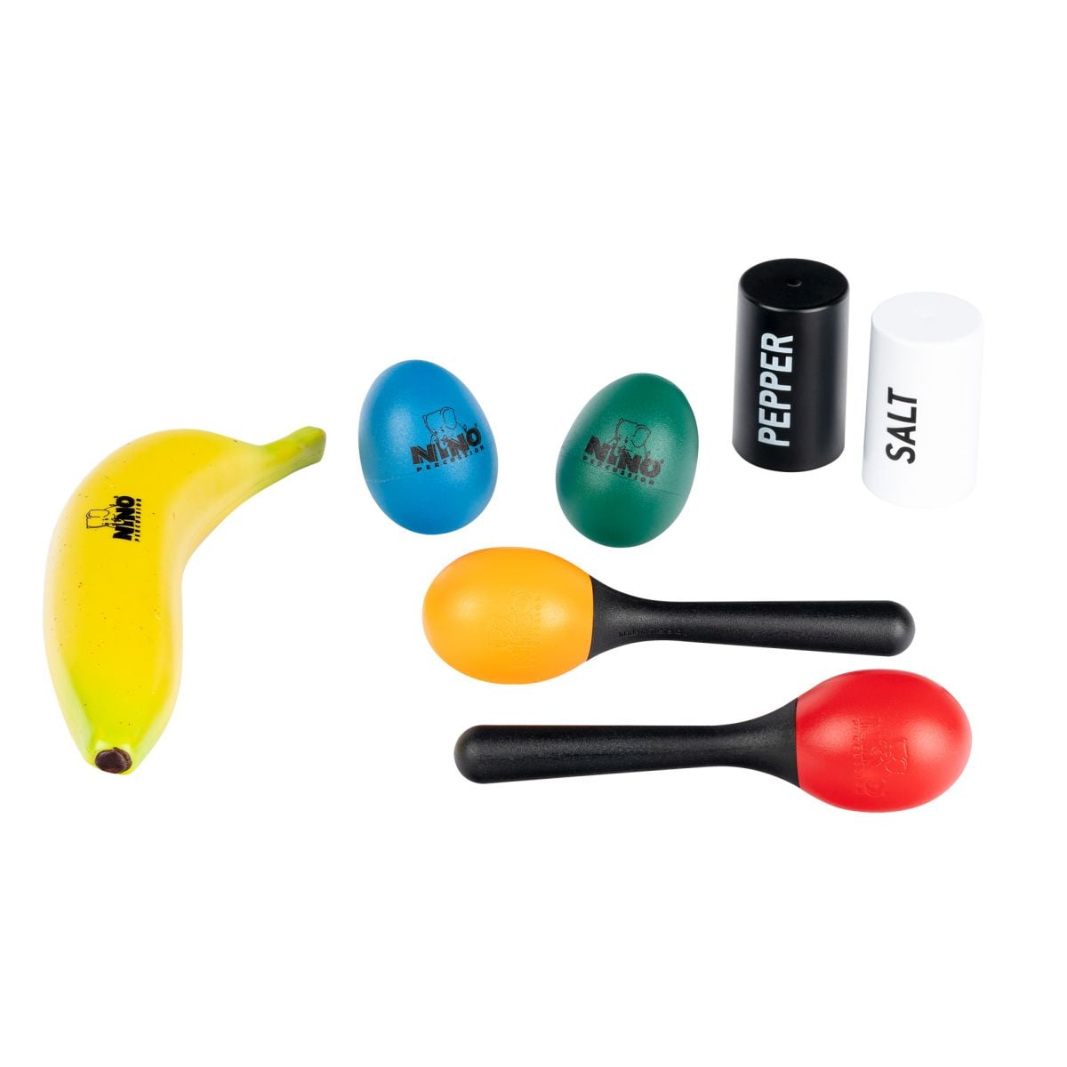 Nino Percussion Mixed Shaker Set, 7 Ud (Difere NINOSET13