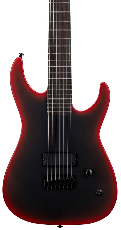 LTD M-7 BARITONE ET BLACK METAL II - Black Red Burst Satin LTD M-7 BARITONE ET BLACK METAL II