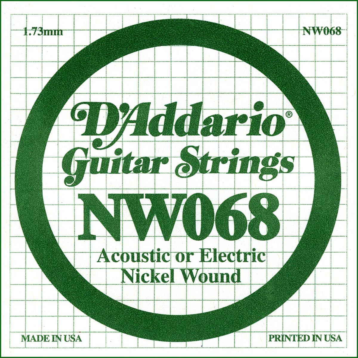 D´addario NW068 Cuerda Suelta para Guitarra Eléctrica NW068