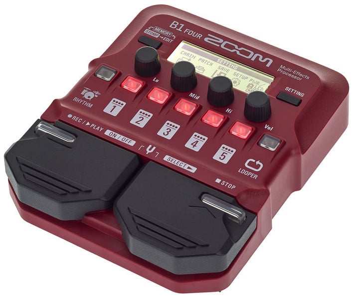 Zoom B1 Four Pedal Multiefecto para Bajo Eléctrico B1 FOUR