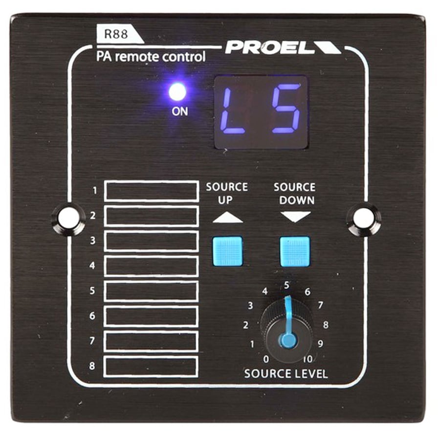 Proel PA R88. Control Remoto de Pared PA R88