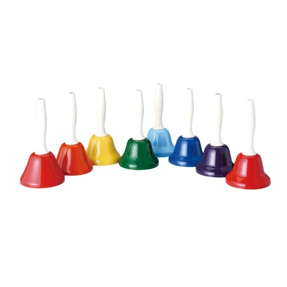 Angel AHB-8 Juego de 8 campanillas de mano multicolores AHB-8