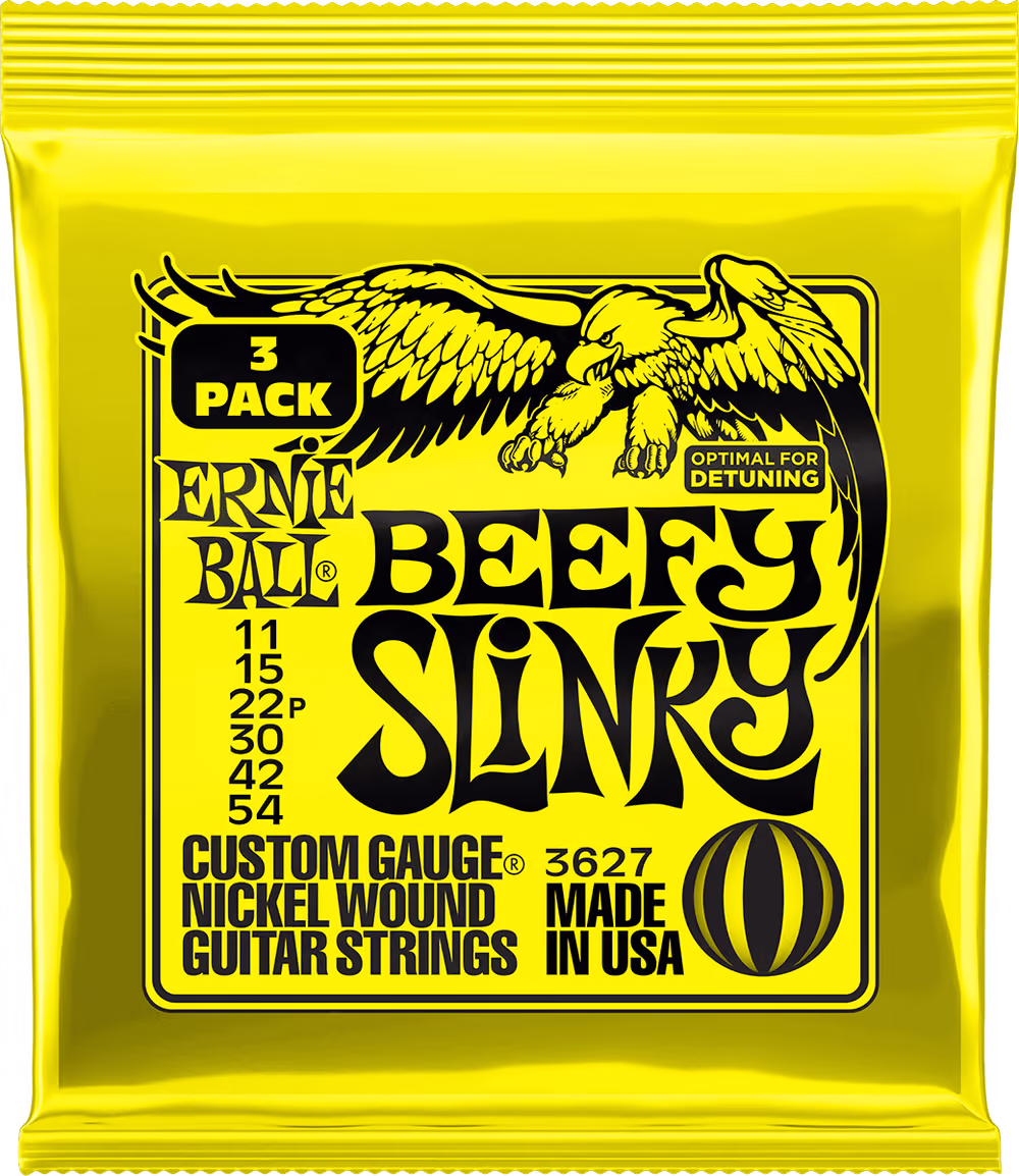 ERNIE BALL Juego Eléctrica Slinky Beefy 11-54 Tripack (3) EB3627