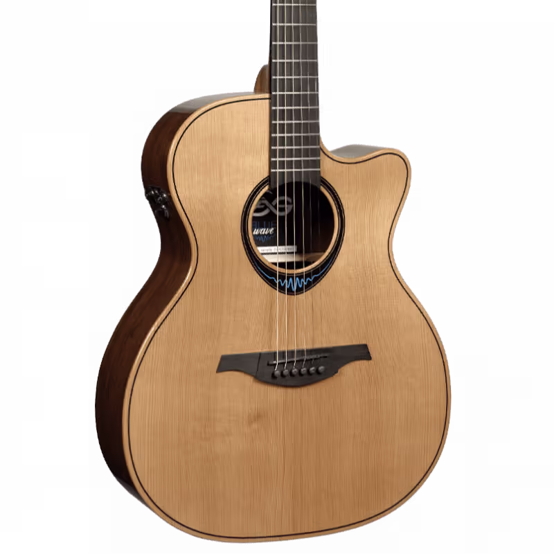 LAG GLHTBW2ACE Guitarra Acústica Auditorium Cutaway A/E Blue Wave 2 GLHTBW2ACE