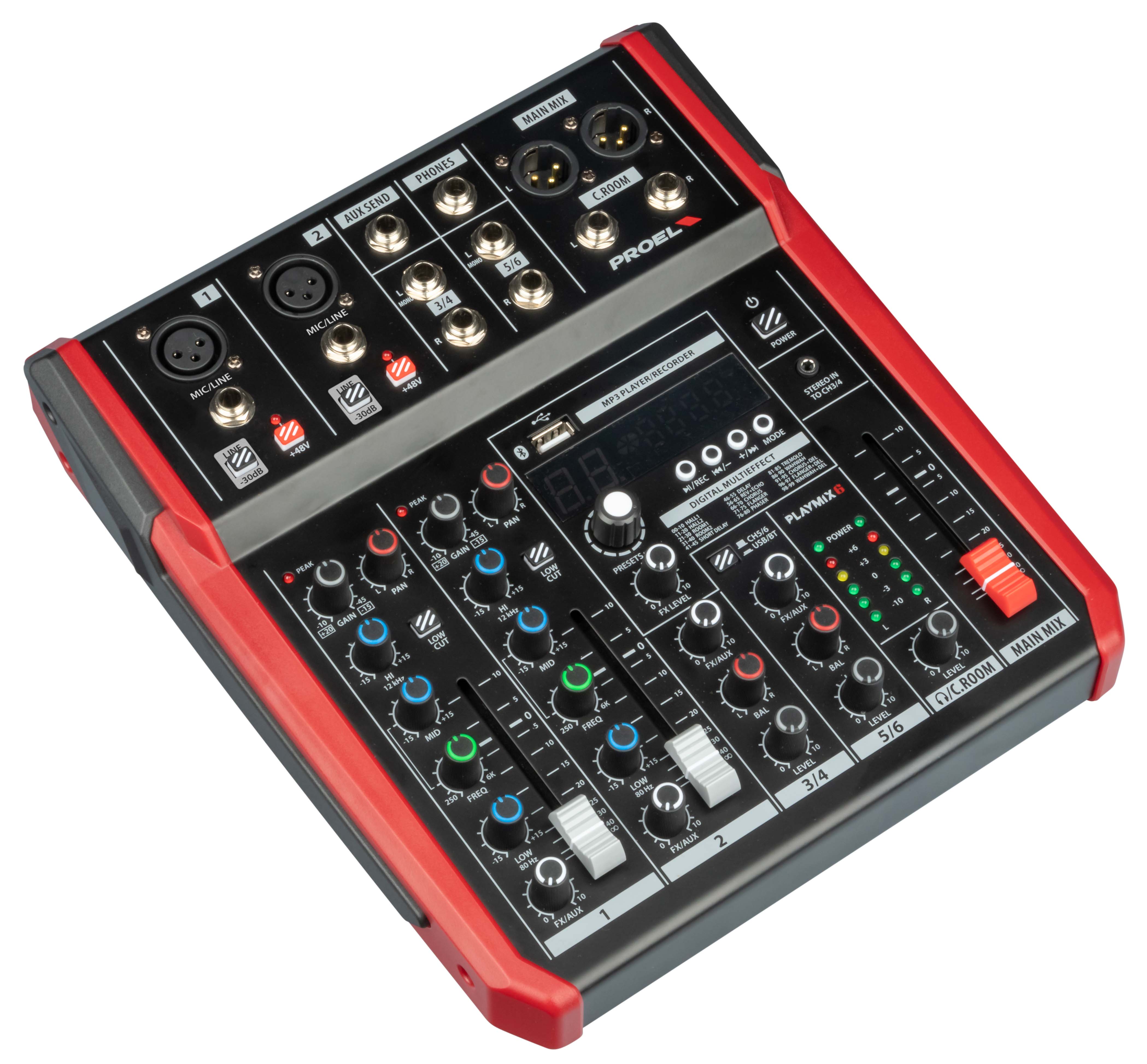 Proel 6-channel Compact Mixer PLAYMIX6 PLAYMIX6