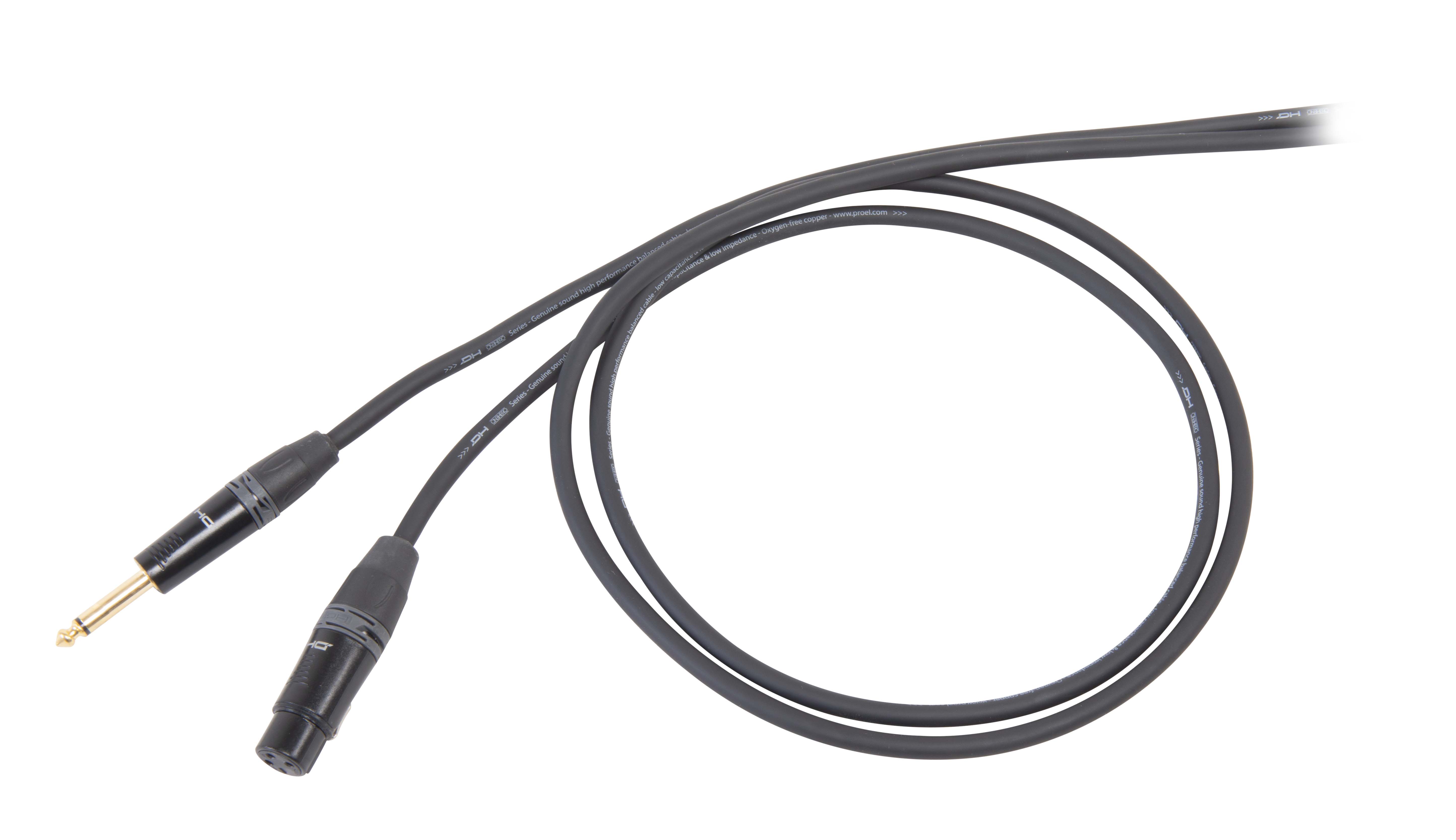 DIE HARD DHS200LU5 Cable desbalanceado profesional con conectores de Die Hard DHS200LU5