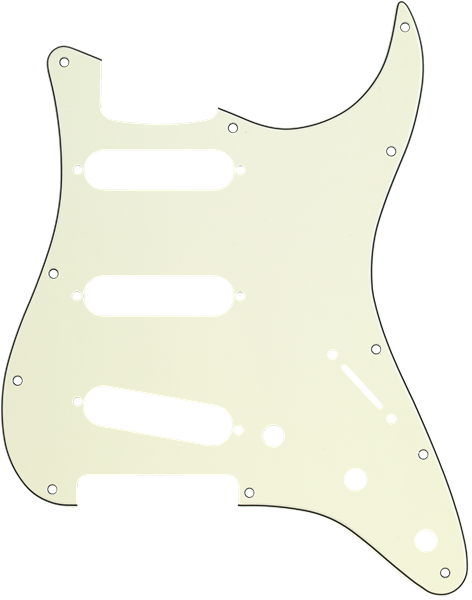 Fender Golpeador Stratocaster® S/S/S 11-Agujeros de montaje Mint Green MG/B/MG 3-P Golpeador 992144000