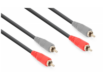 Vonyx Cable 2 x 2 RCA Macho 6 metros -177788 2 x 2 RCA Macho