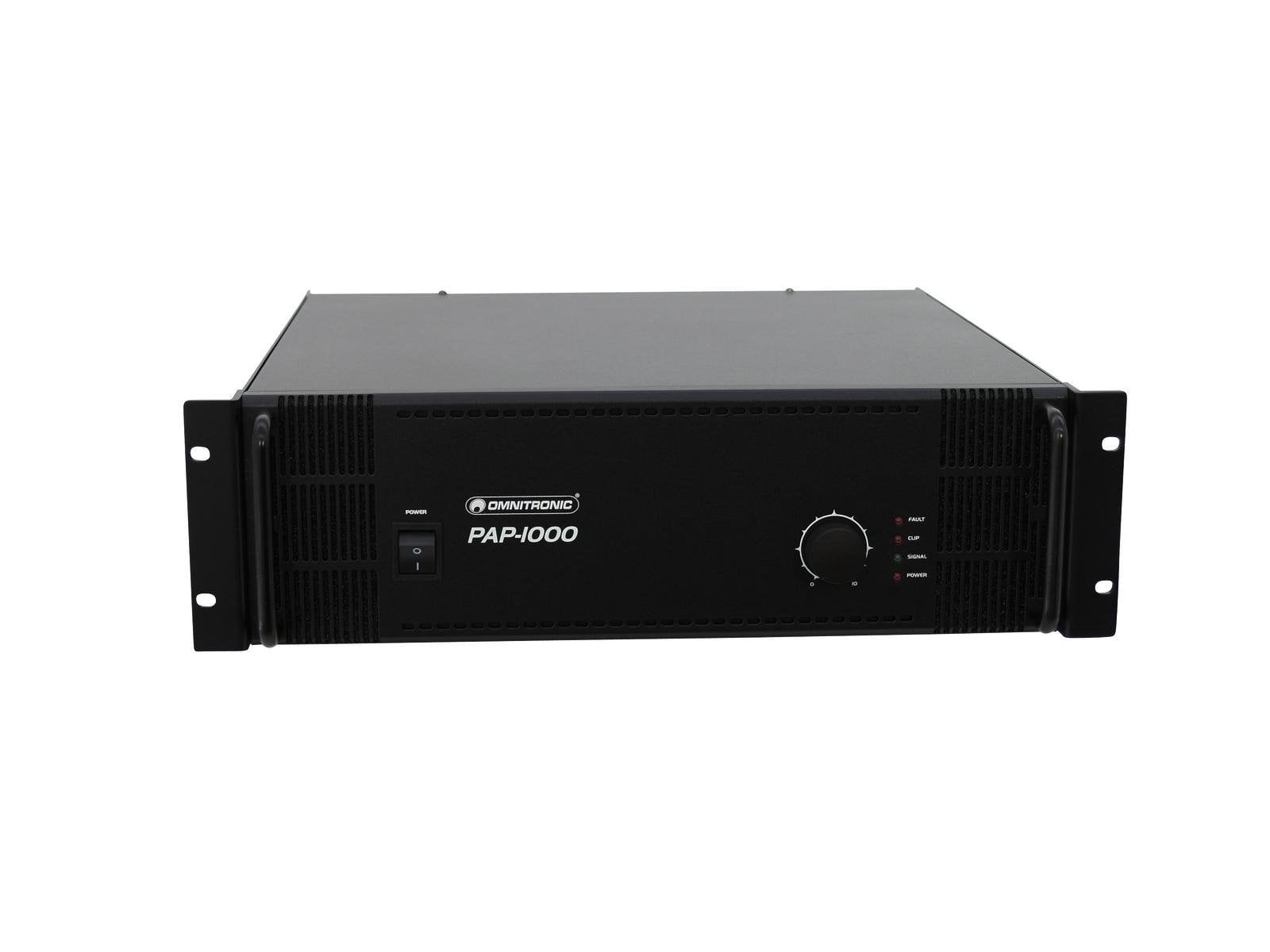 Omnitronic PAP-1000 Amplificador de potencia PA 1000w PAP-1000