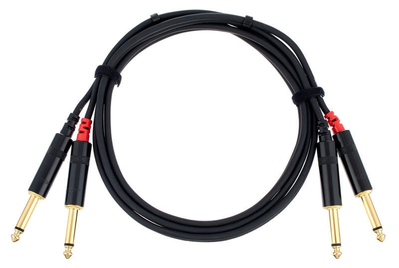 Cordial CFU 1,5 PP Cable Pro Twin 2 Jack Macho a Twin 2 Jack Macho 1,5 Metros CFU 1,5 PP