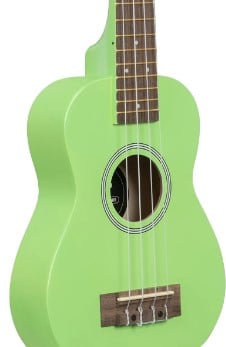 Kala Ukagrsh Ukelele Soprano Ukadelic Verde Manzana UKAGRSH