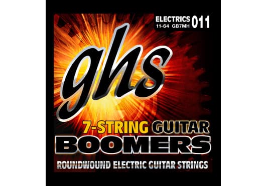 GHS Juego Eléctrica Boomers® Nickel 7 St. Medium Heavy 11-64 CGHGB7MH