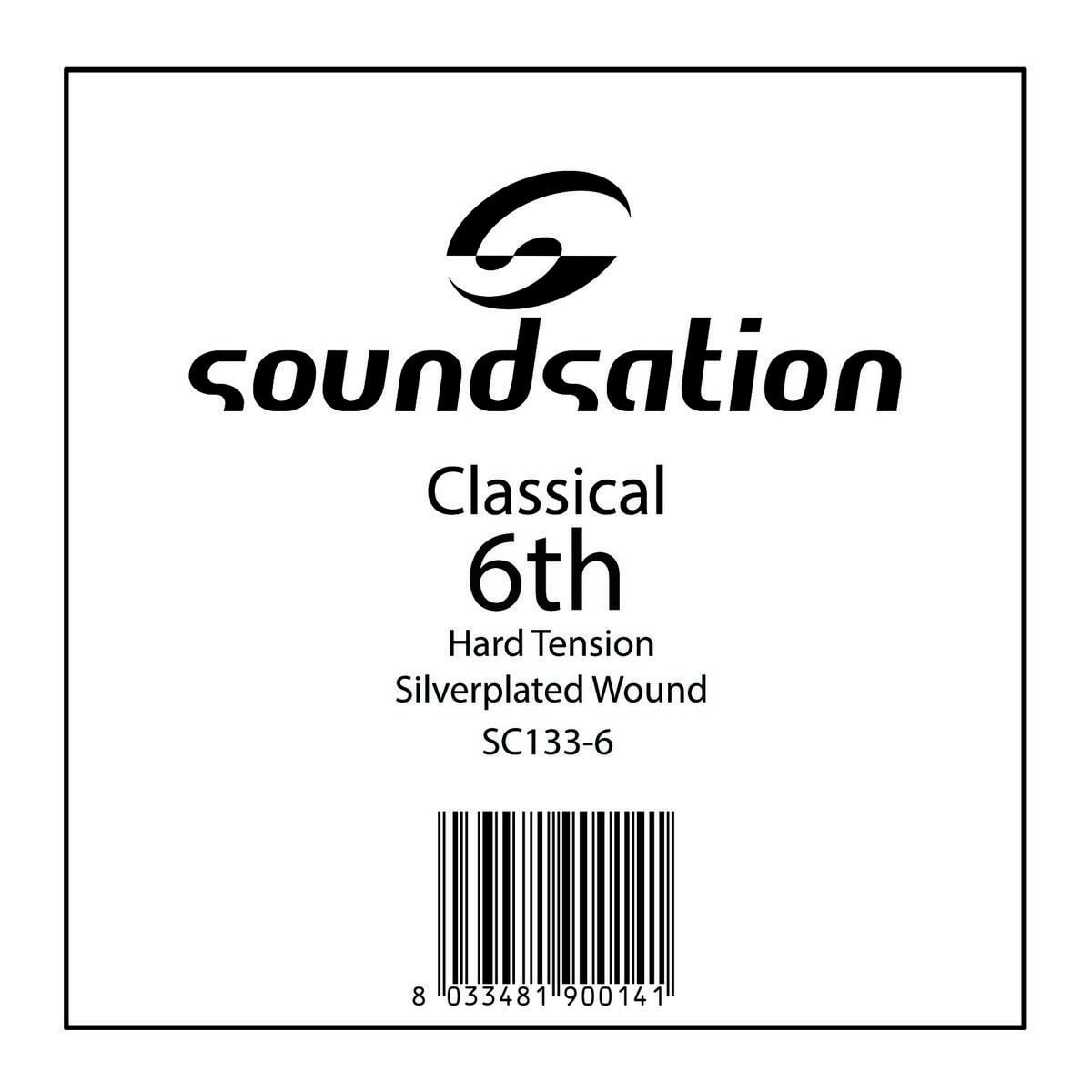 Soundsation Cuerda para guitarra clásica SC133-6 - Mi 0.44 de tensión dura SC133-6