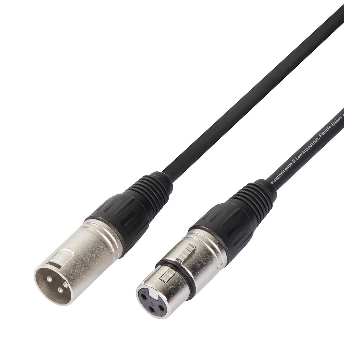 Soundsation Cable de micrófono balanceado EMCXX-10BK XRL 3P M - XRL 3P F / 10 m EMCXX-10BK