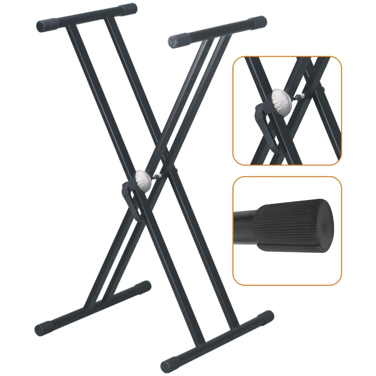 EK Audio Soporte Con Perfil Doble Para Teclado Con Sistema De Seguridad KS002