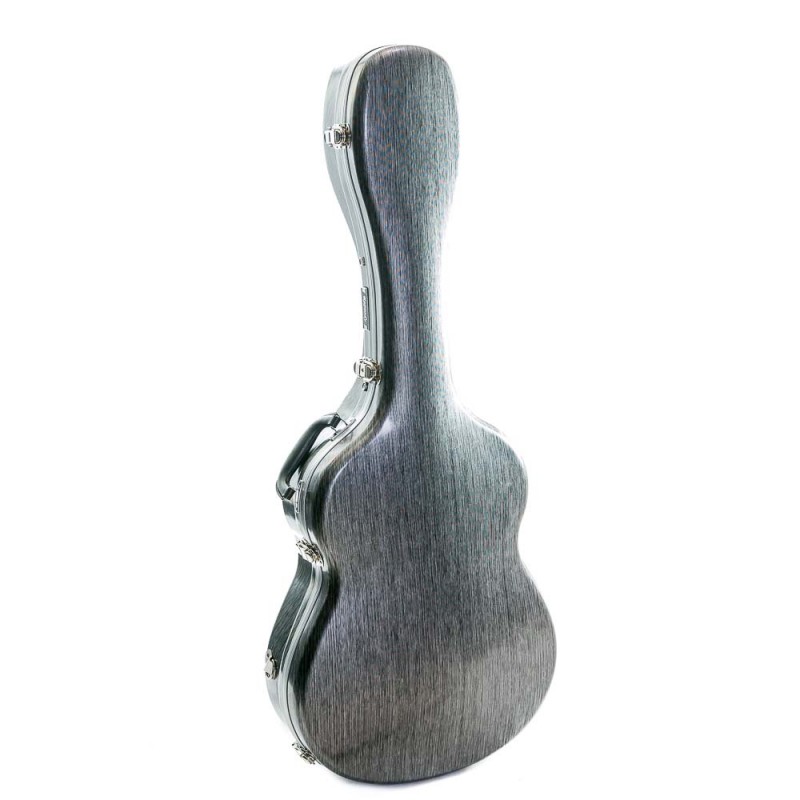 Rapsody Estuche de guitarra clásica ABS Armonia Silver Plateado ACEGCRADUPLA
