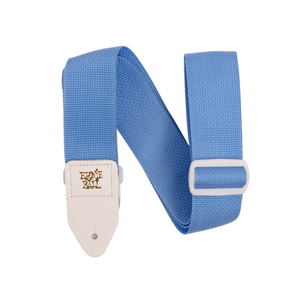 ERNIE BALL Correa Eb Guit/ Bajo Polypro - Azul Claro / Blanco EB5348
