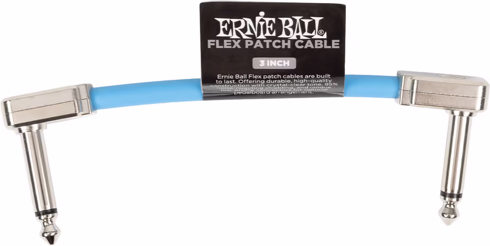 ERNIE BALL Cable Eb Flex Patch 3? Azul EEB6454