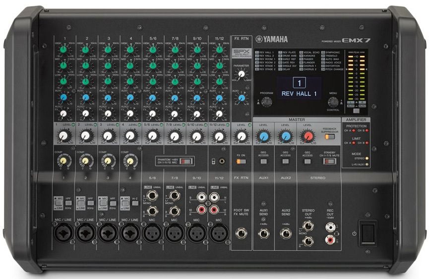 YAMAHA EMX 7 Mesa Amplificada EMX 7
