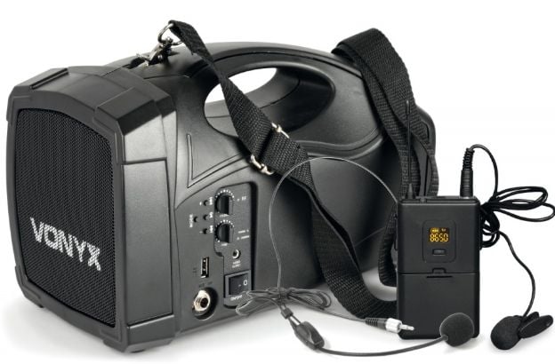 Vonyx ST012 Megáfono con micro inalambrico y bateria ST012