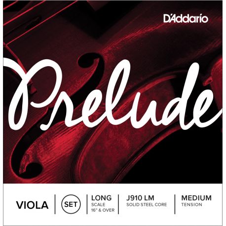 D´addario J910 Cuerdas para viola escala larga, tensión media J910-LM Prelude Viola