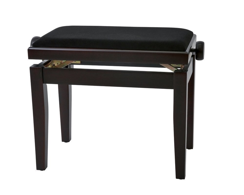 GEWA 130040 Banqueta de Piano Deluxe Palisandro Mate Tapizado negro 130040