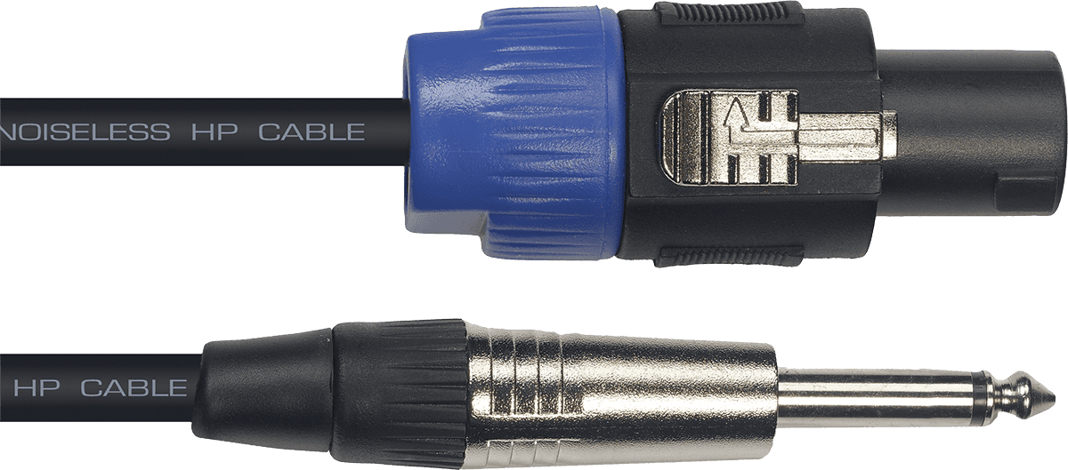 Yellow Cable ECO-HP9JS Cable de 9 Metros Conectores Speakon Mono a Jack Mono Macho ECOHP9JS