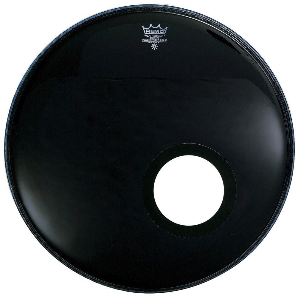 Remo 813106 Powerstroke 3 Ebony 24 Pulgadas P3-1024-ES-DM Parche Bombo 813.106