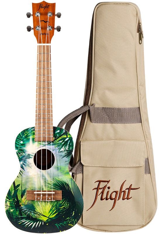 Flight AUC-33 Ukelele Concert Art Series Jungle Ukelele Concert Flight AUC-33 Art Series Jungle