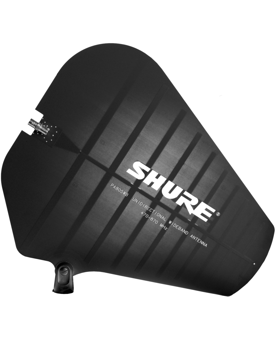 SHURE PA805Z Antena UHF cardioide pasiva 100º para rango. 1240-1930MHz PA805Z