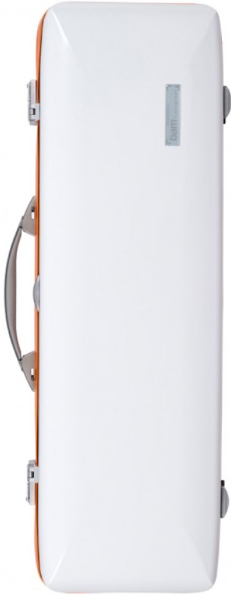 Bam Estuche Violín ICE2018XLWO Ice Supreme Hightech Rectangular Blanco y Naranja ICE2018XLWO